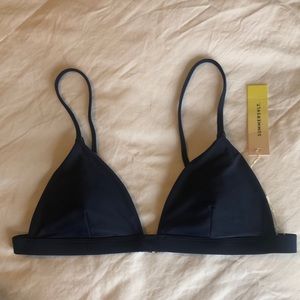 NWT Summersalt size 6 ‘deep sea’ color triangle bikini top